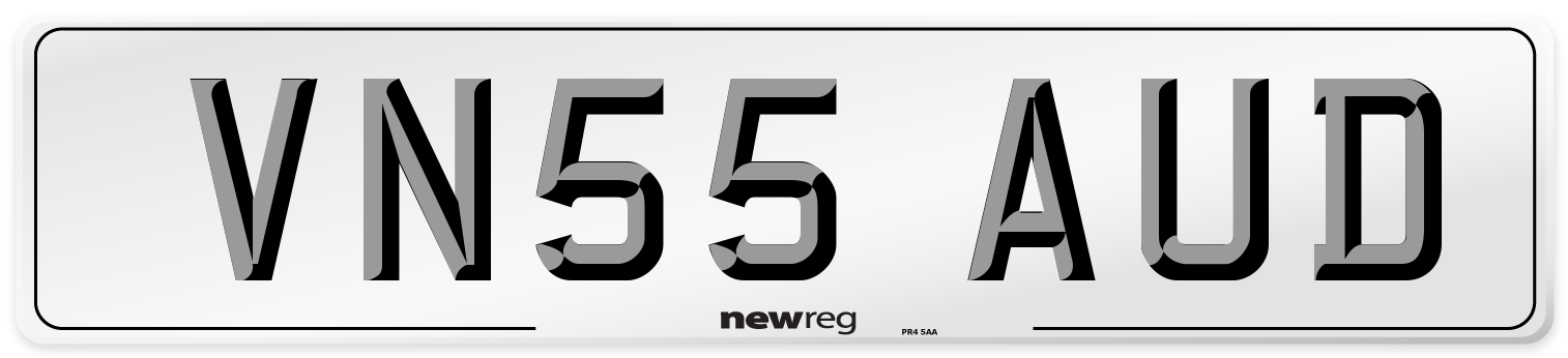 VN55 AUD Number Plate from New Reg
